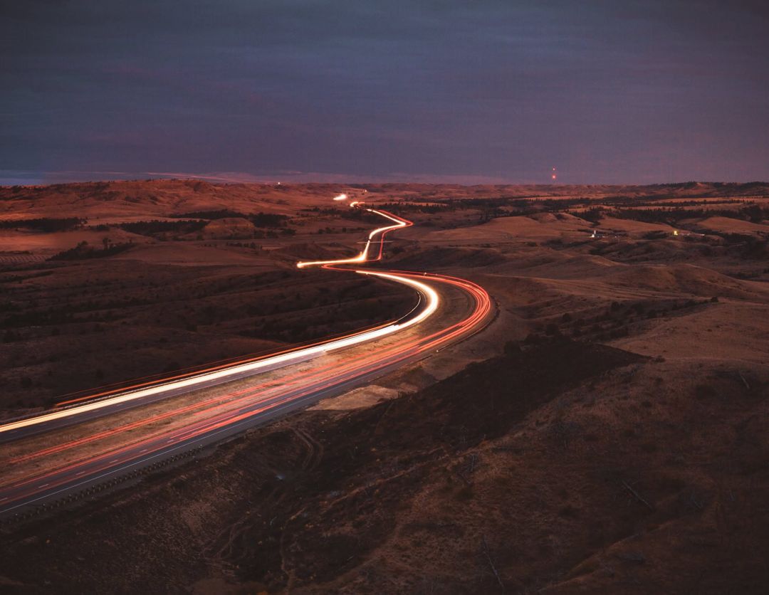 I-90 Long Exposure, Montana fine art photograph