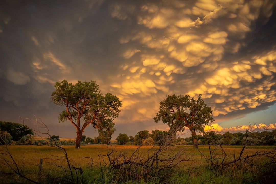 Mammatus Clouds, Bighorn County, Montana fine art photograph