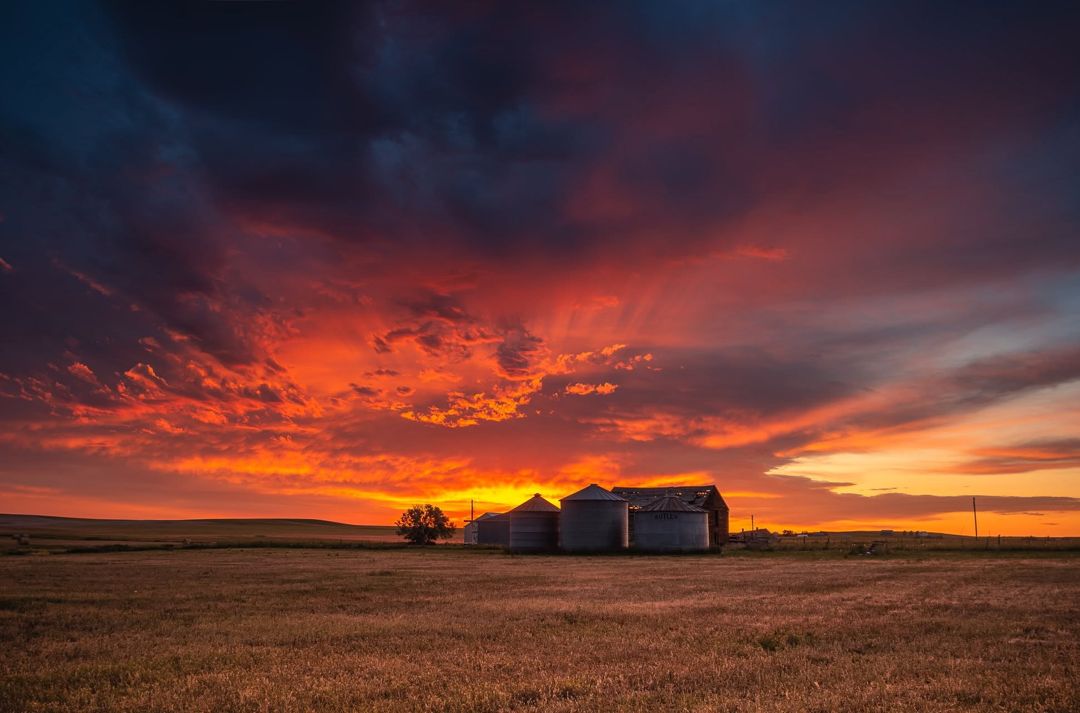 Molt Road Sunrise, Montana fine art photograph