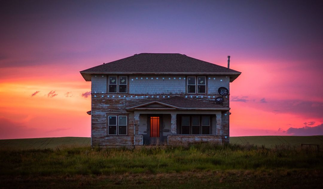 Old house near Acton that is gone now, Montana fine art photograph
