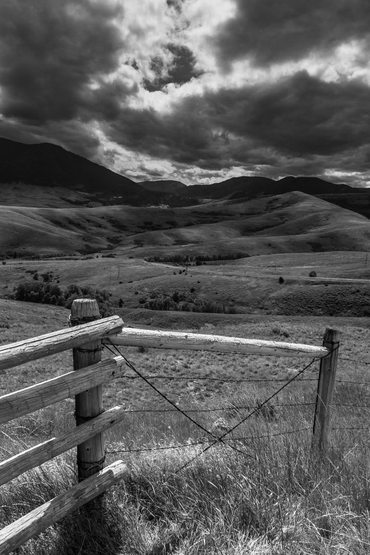 Walking Along the Fence, Montana fine art photograph